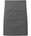 PR141 Premier 'Colours' Mid Length Apron with Pocket Dark Grey colour image
